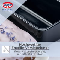 Forma na pečenie chleba Dr. Oetker Back-Liebe, obdĺžniková, 30 cm, so smaltovaným povrchom, odolná proti poškriabaniu, tmavomodrá 5
