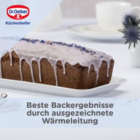 Forma na pečenie chleba Dr. Oetker Back-Liebe, obdĺžniková, 30 cm, so smaltovaným povrchom, odolná proti poškriabaniu, tmavomodrá 6
