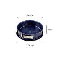 Okrúhla tortová forma s pružinovým mechanizmom Dr. Oetker Back-Liebe Emaille, tmavomodrá - Ø 26 cm 2