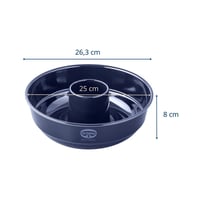 Forma na pečenie Dr. Oetker Back-Liebe Frankfurter veniec 26 cm – Smaltovaný nepriľnavý povrch – Tmavomodrá forma na bábovku 3