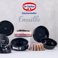 Formă de copt rotundă emailată Dr. Oetker Back-Liebe Ø 28 cm – Formă de tort cu margine înaltă și fund detașabil, rezistentă la zgârieturi și tăieturi 8