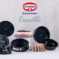 Formă de copt rotundă emailată Dr. Oetker Back-Liebe Ø 28 cm – Formă de tort cu margine înaltă și fund detașabil, rezistentă la zgârieturi și tăieturi 9