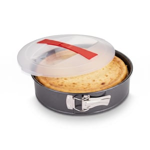 Dr. Oetker Bake and Go kalup za torte s obručem i poklopcem, 26 cm, neprianjajući sloj, za cheesecake i kolače