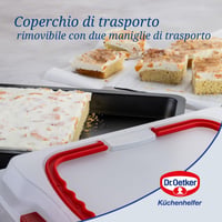 Plech na pečenie Dr. Oetker Bake & Go so vzduchotesným vekom – 3 v 1: pečenie, skladovanie a preprava – 2 – 3 drobné škrabance na plechu (stav: pozri 2. obrázok) 7