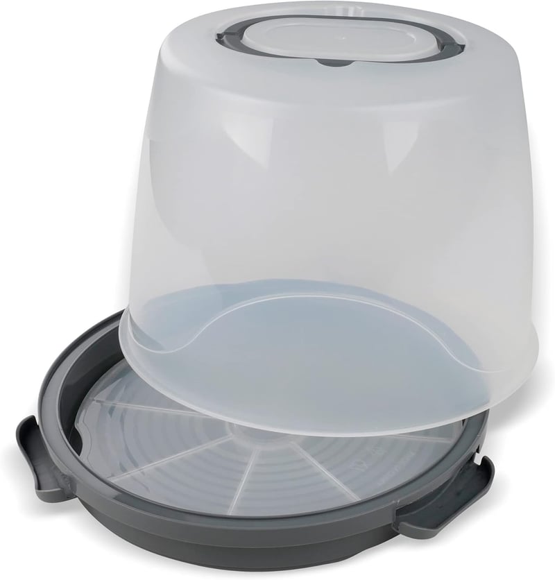 Dr. Oetker Magas Tortaszállító Doboz 22,5 cm Kerek Torta Hordozó Polccal - Transport Box High