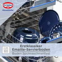 Dr. Oetker okrugli kalup za torte s odvojivim dnom, 28 cm, tamnoplavi emajlirani premaz otporan na rezove i ogrebotine, ekstra visoki rub, čelični kalup za pečenje, 1 kom. 6