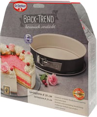 Dr. Oetker Springform Tortaforma 26 cm Kerámia Bevonattal, Rozsdamentes Acél Sütőforma Krém/Antracit - Cream / Anthracite - Springform Tin 26 Cm 3