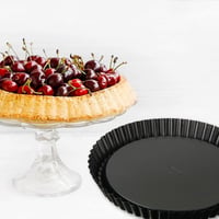 Dr. Oetker Tradition okrugli kalup za pite Ø 28 cm, čelični kalup za voćne torte s neprijanjajućim slojem, kalup za quiche, 1 kom, crni 2