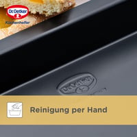 Plech na pečenie Dr. Oetker Tradition z ocele, nepriľnavý, s extra vysokým okrajom, čierny, 42x29x4 cm 5