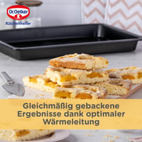 Plech na pečenie Dr. Oetker Tradition z ocele, nepriľnavý, s extra vysokým okrajom, čierny, 42x29x4 cm 7