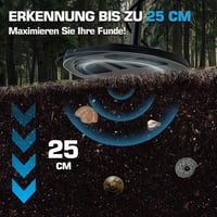 DR.ÖTEK Professzionális Fémkereső 5 Módú Vízálló Kettős-D Tekerccsel 7