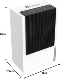 DR.PREPARE Elektromos Párátlanító 3L - Csendes, Hordozható Készülék 90m² Területre, Energiatakarékos Nedvességelvonó Szekrényekhez, Tárolókh 8