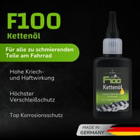 Ulei de lanț pentru bicicletă Dr. Wack F100 50 ml - lubrifiant pentru lanț cu efect de lungă durată, pentru uzură și frecare reduse 2