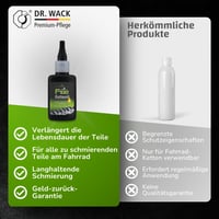 Ulei de lanț pentru bicicletă Dr. Wack F100 50 ml - lubrifiant pentru lanț cu efect de lungă durată, pentru uzură și frecare reduse 6
