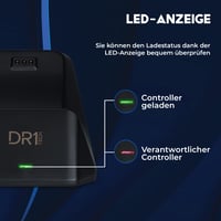 Nabíjacia stanica DR1TECH PowerSetX pre Xbox One X/S a Series X/S ovládač s 1200 mAh batériou - príslušenstvo pre bezdrôtový Xbox ovládač 5