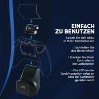 Nabíjacia stanica DR1TECH PowerSetX pre Xbox One X/S a Series X/S ovládač s 1200 mAh batériou - príslušenstvo pre bezdrôtový Xbox ovládač 4
