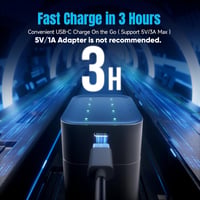 Acumulatori Li-ion reîncărcabili AA Dracutum, set de 8 bucăți cu încărcător, 1.5 V, 3600 mWh, capacitate mare, 2000 cicluri, pentru telecomenzi și lanterne 5