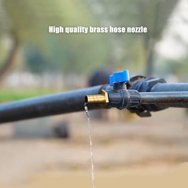 Drado Sárgaréz Tömlőcsatlakozó Adapter 3/4" Külső Menet x 1/2" Tömlővég (14mm) - Tartós Vízálló Kötőelem Kerti Locsoláshoz - 2db Szett