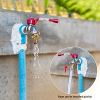 Drado Sárgaréz Tömlőcsatlakozó Adapter 3/4" Külső Menet x 1/2" Tömlővég (14mm) - Tartós Vízálló Kötőelem Kerti Locsoláshoz - 2db Szett 6