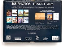 DRAEGER Paris 1886 álló asztali naptár 2026, 20x15 cm, 12 hónap, francia téma, FSC papír 2