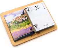 DRAEGER Paris 1886 álló asztali naptár 2026, 20x15 cm, 12 hónap, francia téma, FSC papír 3