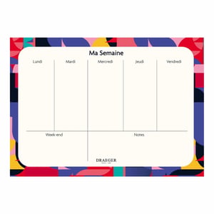 DRAEGER Paris tjedni planer 2025 - 28x20 cm - 52 tjedna - 52 stranice s perforacijom - FSC certificirani papir - Tinte na biljnoj bazi