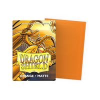 Obaly na karty Dragon Shield Matte Orange – japonská veľkosť (57x87 mm), 60 ks – kompatibilné s TCG ako Yu-Gi-Oh, Naruto, Cardfight & Vanguard 2