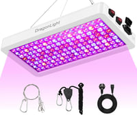 DragonLight BW2000 LED Növénylámpa - Teljes Spektrumú UV-IR Fénnyel, Veg/Bloom Kapcsolóval, 3m Kábellel, Energiatakarékos, Üvegházakhoz és S 1