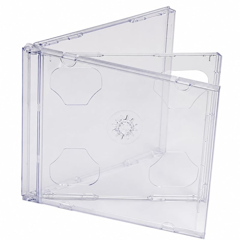 DragonTrading dvostruka kutija za CD/DVD/Blu-ray za 2 diska - prozirna kutija (Jewel Case), pakiranje od 10 komada, profesionalna kvaliteta
