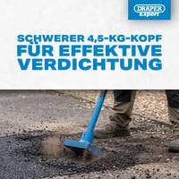 Mai compactor pentru asfalt Draper Tools Expert 4,5 kg - Unealtă pentru tasarea pavajului 3