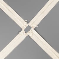 Draupnir bež najlonski patent zatvarač na metražu 10 m + 20 metalnih klizača za odjeću, torbe, pernice i posteljinu 5