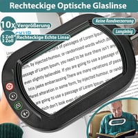 Drdefi 10x nagyítóüveg LED lámpával, állvánnyal, 5 színmód, dimmelhető 2