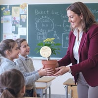 Dreaku Fa Virágjelölő Készlet - 8 db "Köszönöm, hogy segítettél fejlődni" Üzenettel - Tanároknak, Búcsúajándéknak, Virágtartóba 7