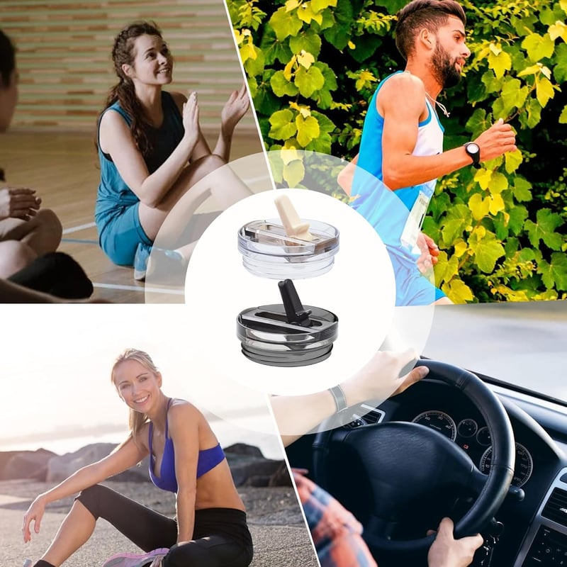Dreaku Stanley Pohár Csere Fedél 40 oz Mérethez - Szivárgásmentes, Portaszító Kupak 4 Szívószállal és Tisztítókefével, Fekete-Fehér

AI: I'v