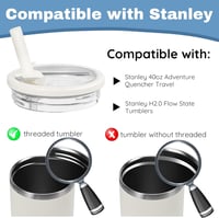 Dreaku Stanley Pohár Fedél 40 oz Mérethez - Szivárgásmentes Rózsaszín Kupak 2 Szívószállal, Cserefelszerelés Stanley Termoszhoz

AI: I've cr 3