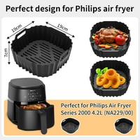 Dreaku szilikon forma Philips 4.2L légfriteusz Na229/00 Na320/00 2db 2