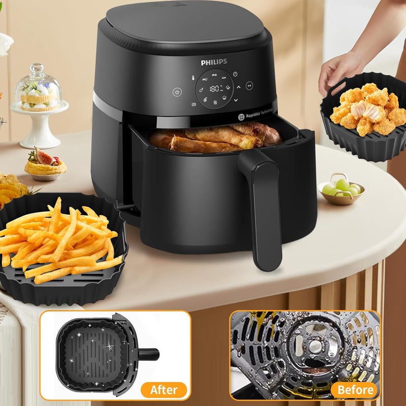Dreaku szilikon forma Philips 4.2L légfriteusz Na229/00 Na320/00 2db