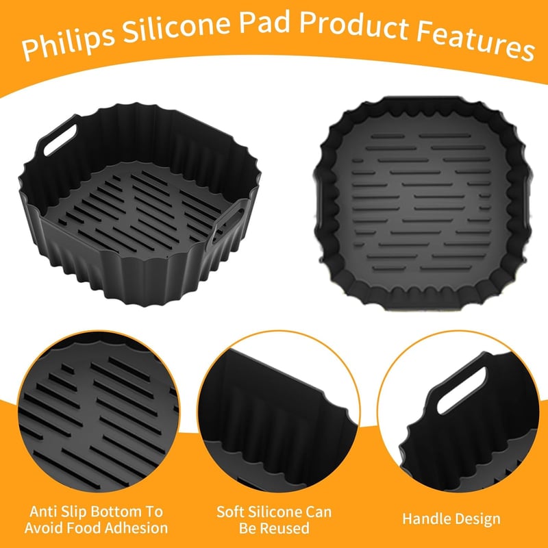 Dreaku szilikon forma Philips 4.2L légfriteusz Na229/00 Na320/00 2db