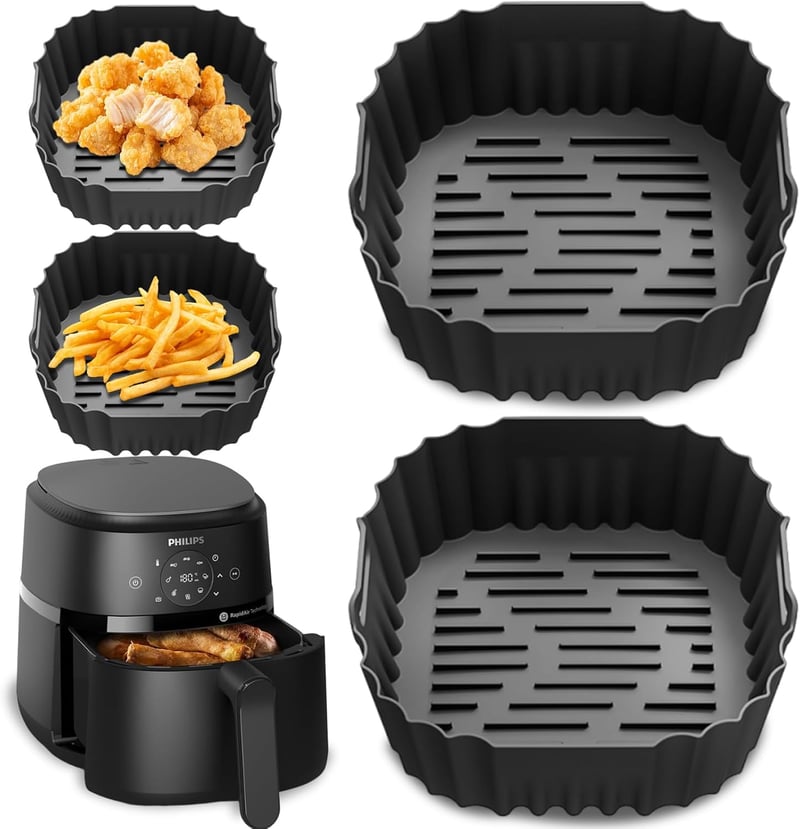 Dreaku szilikon forma Philips 4.2L légfriteusz Na229/00 Na320/00 2db