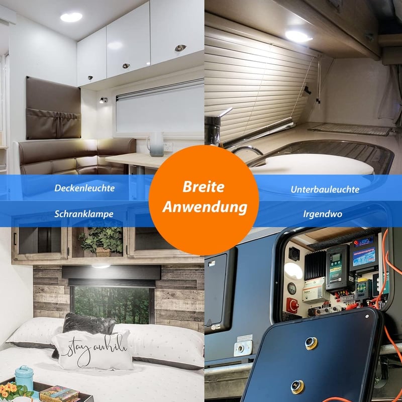 Dream Lighting LED Mennyezeti Lámpa Autóhoz Lakóautóhoz Hajóhoz 12V