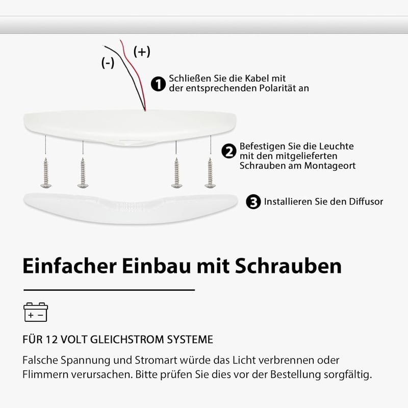 Dream Lighting LED Mennyezeti Lámpa Autóhoz Lakóautóhoz Hajóhoz 12V