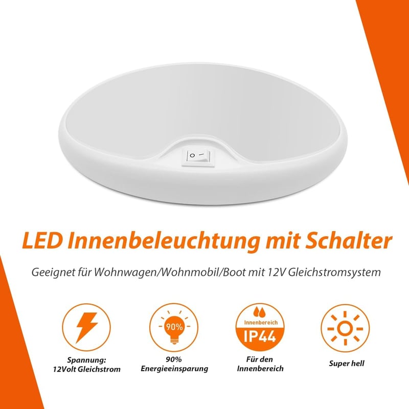 Dream Lighting LED Mennyezeti Lámpa Autóhoz Lakóautóhoz Hajóhoz 12V