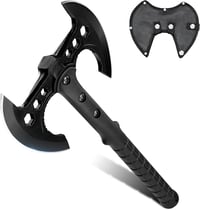 Dream Reach Dupla Fejű Camping Balta Fekete Nyéllel Kültéri Bushcraft Erdei Munka - black 1