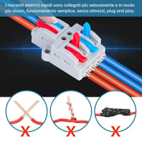 Dreamark 8 darabos kompakt elektromos csatlakozó készlet vezetékhez 4