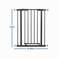 Poartă de siguranță Dreambaby AVA Slimline pentru bebeluși și câini – fixare prin presiune, lățime 61-68 cm, înălțime 76 cm – antracit 2