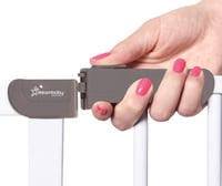Poartă de siguranță pentru uși și scări Dreambaby AVA Slimline extra îngustă, 61-68 cm, cu fixare prin presiune, alb, pentru holuri și scări 4