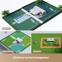 Robotska kosilica Dreame A1 Pro – Bez granične žice, 360° 3D LiDAR, 2000 m², OmniSense tehnologija, izbjegavanje prepreka, upravljanje zonama, kontrola putem aplikacije 5
