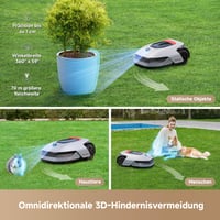 Robotska kosilica Dreame A1 Pro – Bez granične žice, 360° 3D LiDAR, 2000 m², OmniSense tehnologija, izbjegavanje prepreka, upravljanje zonama, kontrola putem aplikacije 7