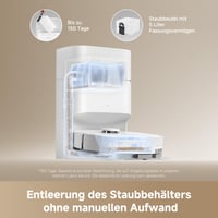 Robotický vysávač Dreame D20 Pro Plus, sací výkon 13000 Pa, kefa DuoBrush na zvieracie chlpy, čistenie rohov, automatické vyprázdňovanie, LDS navigácia, mopovanie, 5 2