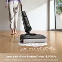 Aspirator vertical cu spălare Dreame H12 Pro FlexReach - Design plat la 180°, putere de aspirare 18000 Pa, spălare cu apă fierbinte la 90°C, autonomie de 50 de minute, curățare pe ambele margini 5